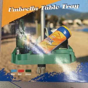 Green Umbrella Table Tray